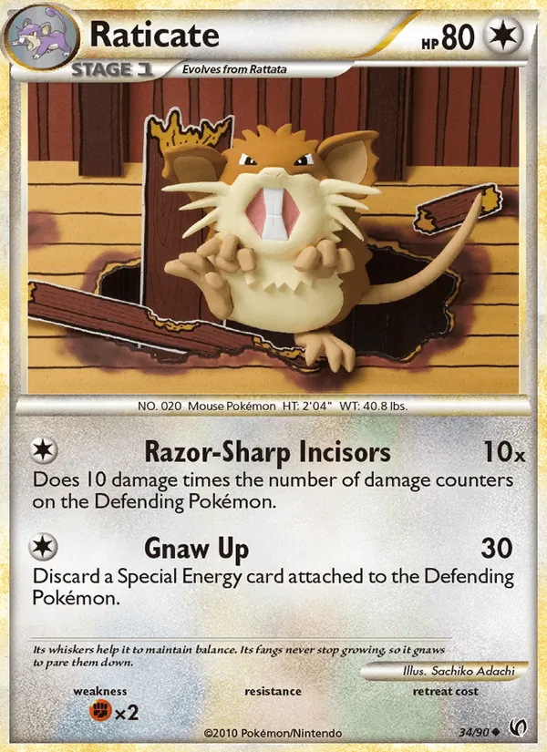 Raticate — Destemido 34