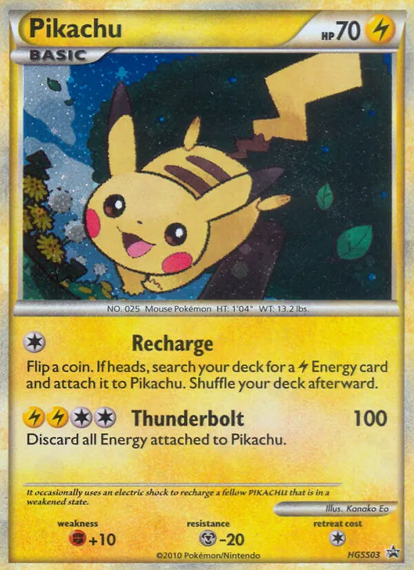 Pikachu — HGSS Black Star Promos HGSS03