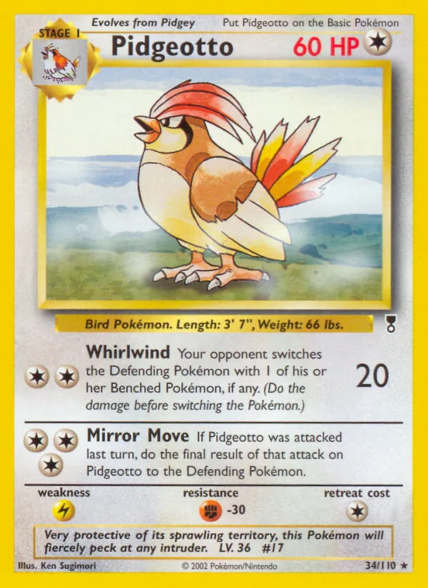 Pidgeotto — Legendary Collection 34