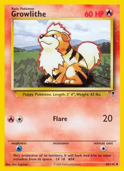 Growlithe — Legendary Collection 45