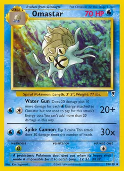 Omastar — Legendary Collection 58