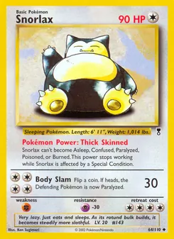 Snorlax — Legendary Collection 64