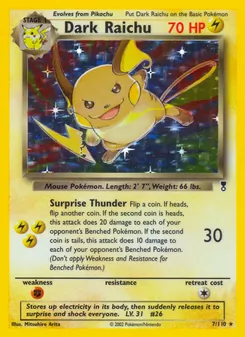 Dark Raichu — Legendary Collection 7