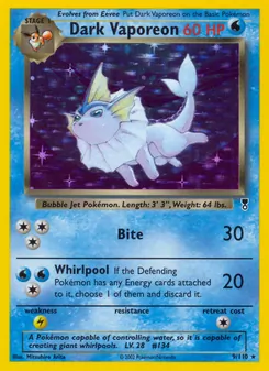 Dark Vaporeon — Legendary Collection 9