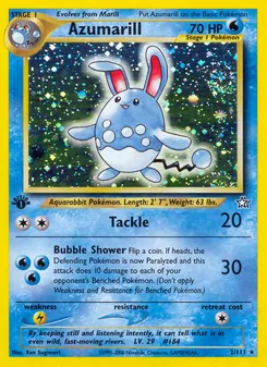 Azumarill — Neo Genesis 2