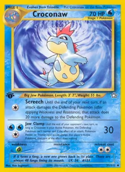 Croconaw — Neo Genesis 31