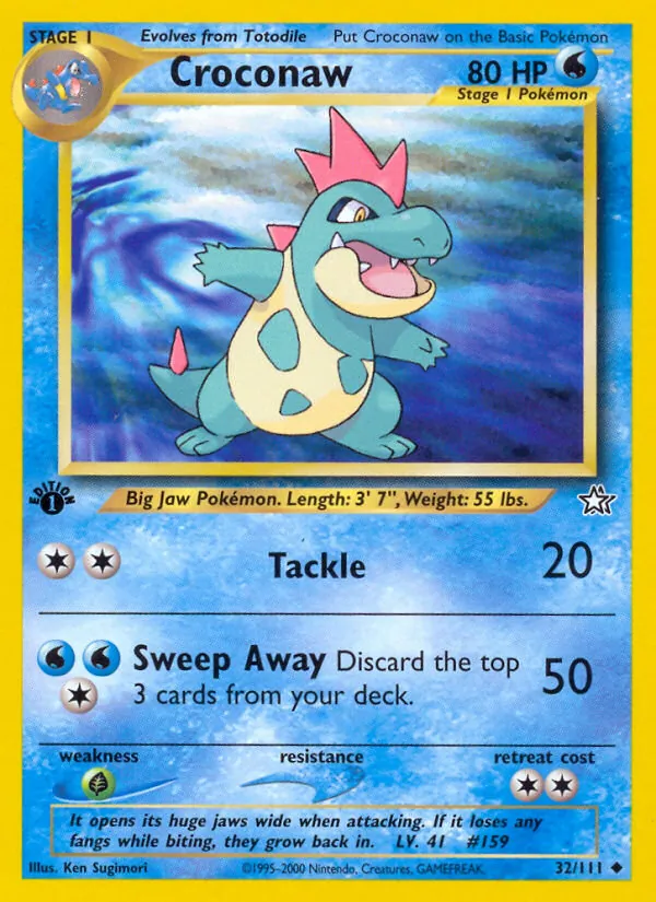 Croconaw — Neo Genesis 32