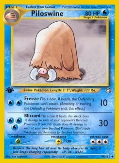 Piloswine — Neo Genesis 44
