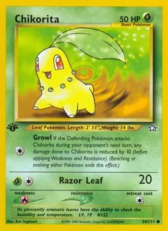 Chikorita — Neo Genesis 54