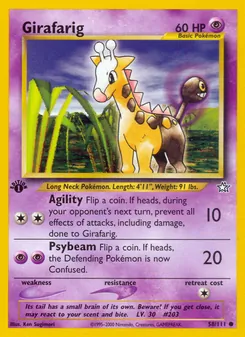 Girafarig — Neo Genesis 58