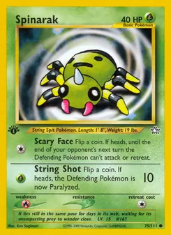 Spinarak — Neo Genesis 75