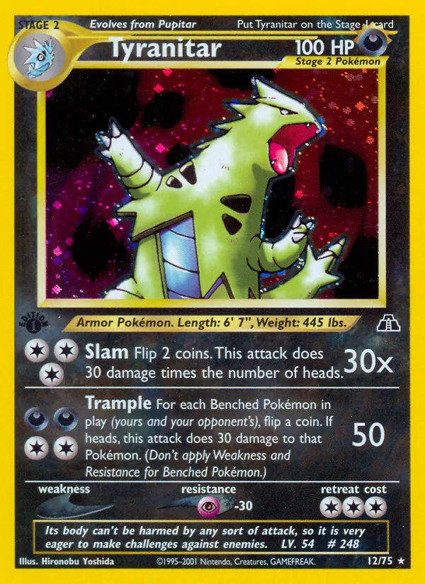 Tyranitar — Neo Discovery 12