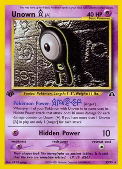 Unown [A] — Neo Discovery 33