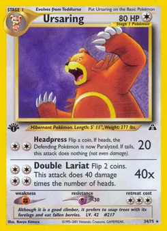 Ursaring — Neo Discovery 34