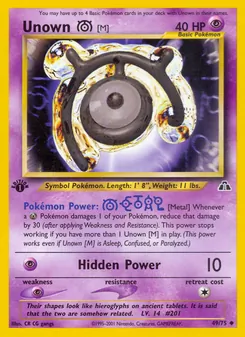 Unown [M] — Neo Discovery 49