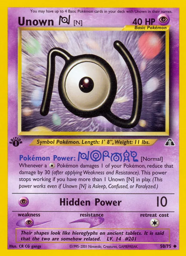 Unown [N] — Neo Discovery 50