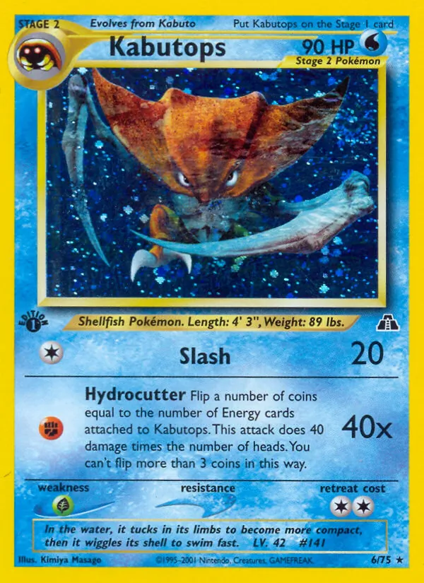 Kabutops — Neo Discovery 6