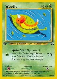 Weedle — Neo Discovery 70