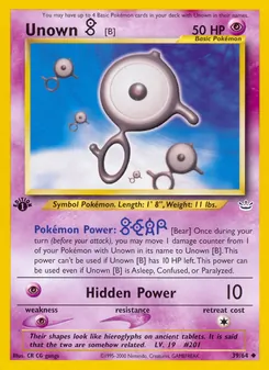Unown [B] — Neo Revelation 39