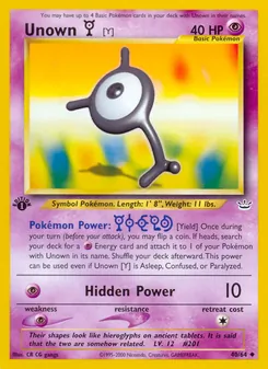 Unown [Y] — Neo Revelation 40
