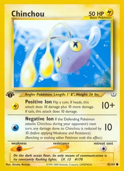 Chinchou — Neo Revelation 42