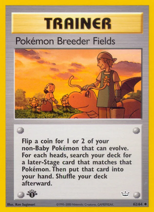 Pokémon Breeder Fields — Neo Revelation 62