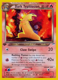 Dark Typhlosion — Neo Destiny 10