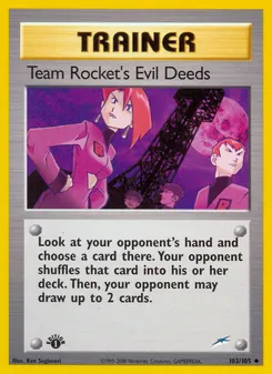 Team Rocket's Evil Deeds — Neo Destiny 103