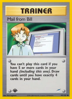 Mail from Bill — Neo Destiny 105