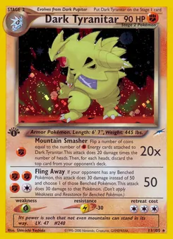 Dark Tyranitar — Neo Destiny 11