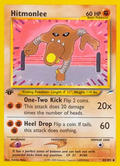 Hitmonlee — Neo Destiny 42