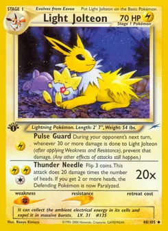 Light Jolteon — Neo Destiny 48