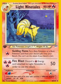 Light Ninetales — Neo Destiny 50