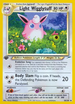 Light Wigglytuff — Neo Destiny 54