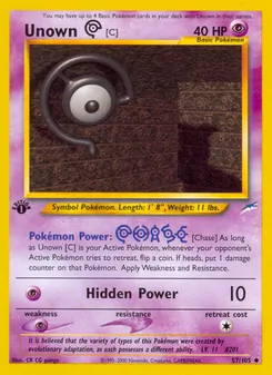 Unown [C] — Neo Destiny 57