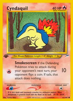 Cyndaquil — Neo Destiny 61