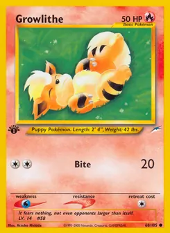 Growlithe — Neo Destiny 68