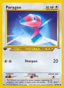 Porygon — Neo Destiny 78