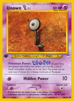 Unown [L] — Neo Destiny 86
