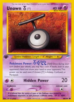 Unown [T] — Neo Destiny 88