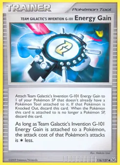 Team Galactic's Invention G-101 Energy Gain — Platinum 116