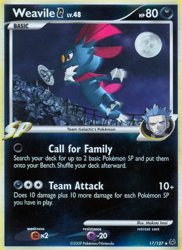 Weavile G — Platinum 17