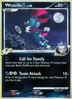 Weavile G — Platinum 17