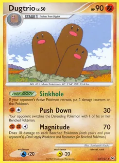Dugtrio — Platinum 24