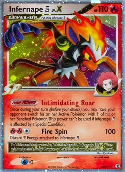Infernape E4 LV.X — Rising Rivals 108