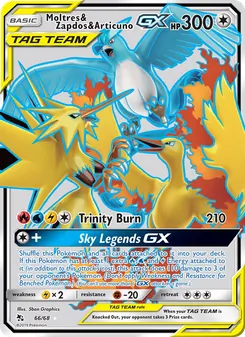 Moltres & Zapdos & Articuno GX — Destinos Ocultos 66