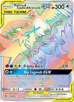 Moltres & Zapdos & Articuno GX — Destinos Ocultos 69