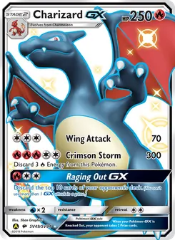 Charizard-GX — Destinos Ocultos Cofre Brilhante SV49