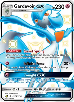 Gardevoir-GX — Destinos Ocultos Cofre Brilhante SV75