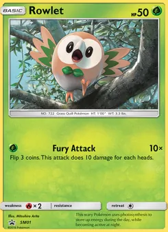 Rowlet — Sol e Lua Promos SM01